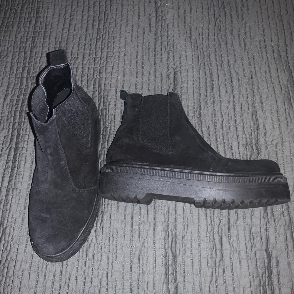 Black Platform Booties